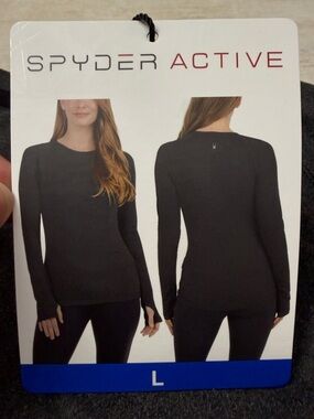 Spyder Active Women's graphite Long Sleeve Base Layer Shirt